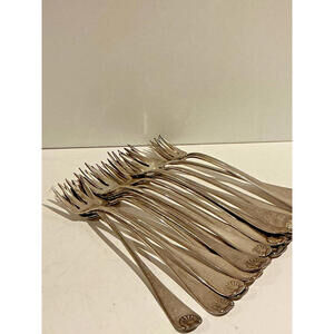 21 A.F. Towle and Son Silver Plated Cocktail Forks ca 1889